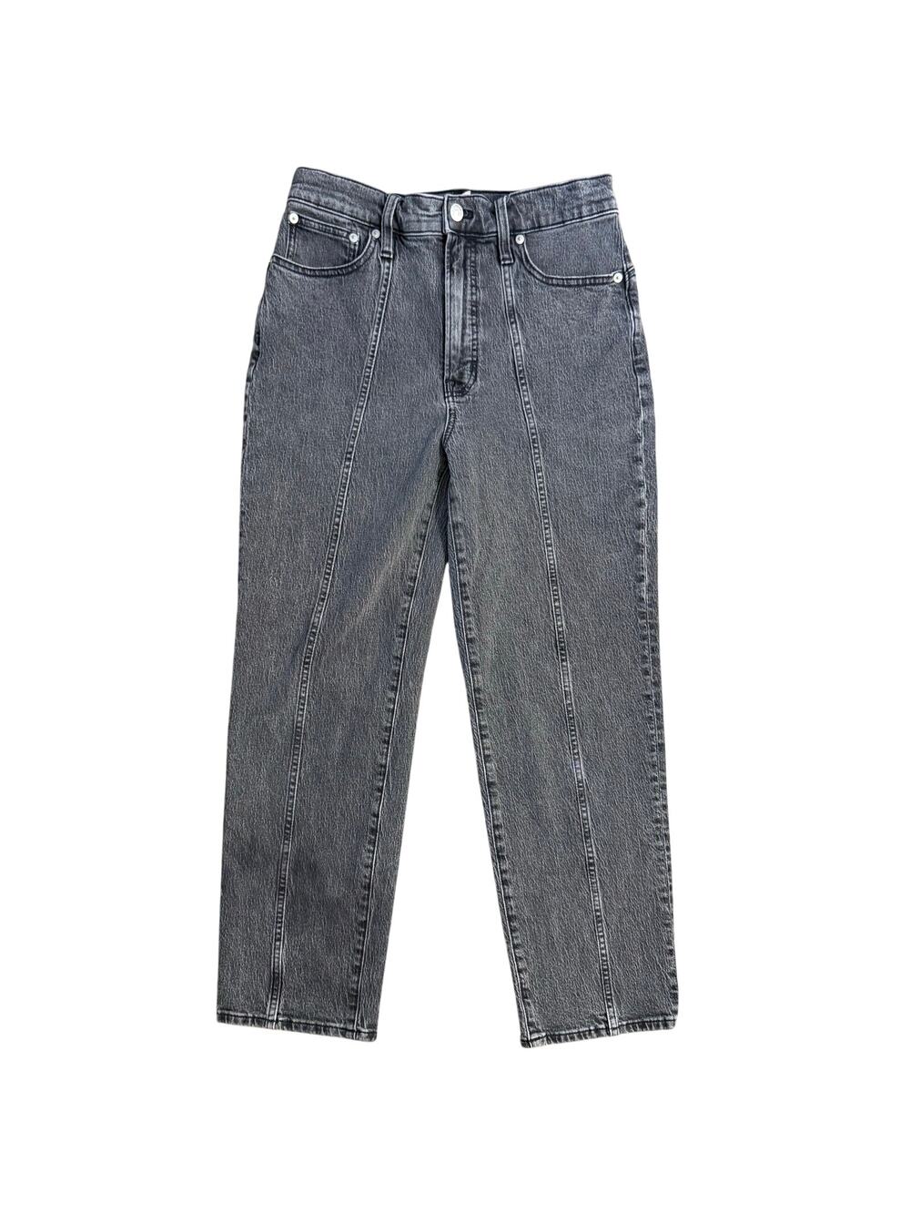 Madewell Jean Perfect Vintage Straight Denim Anthropologie Black Women’s Size 28